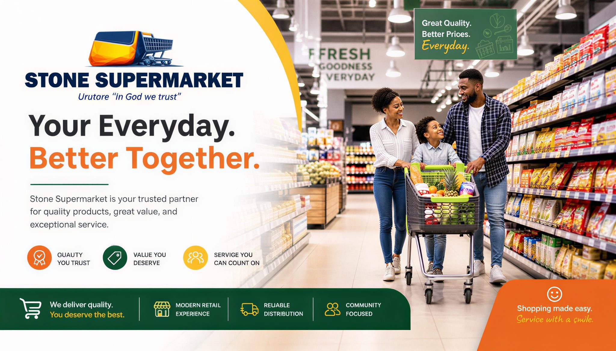 Home stone supermarket banner